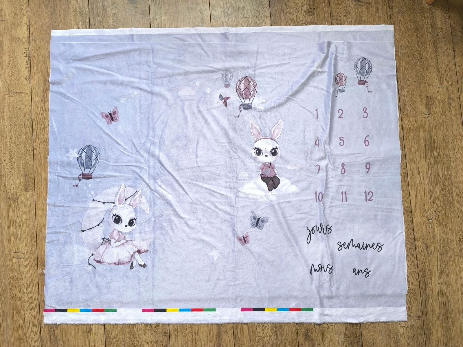 Panneau de tissu pour confectionner une couverture/tapis